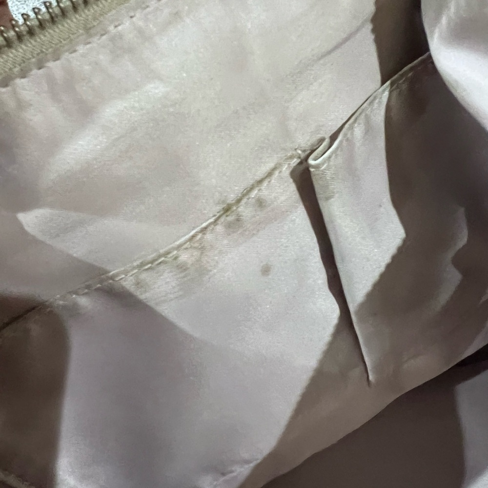 Coach Kristin Pebbled Leather Champagne Shoulder Bag Crossbody Hobo Zip Closure - Picture 11 of 15